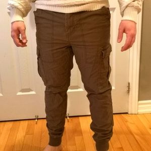 Men's Brown cargo joggers